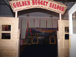 WESTERN THEMED GOLDEN NUGGET SALOON ENTRANCE