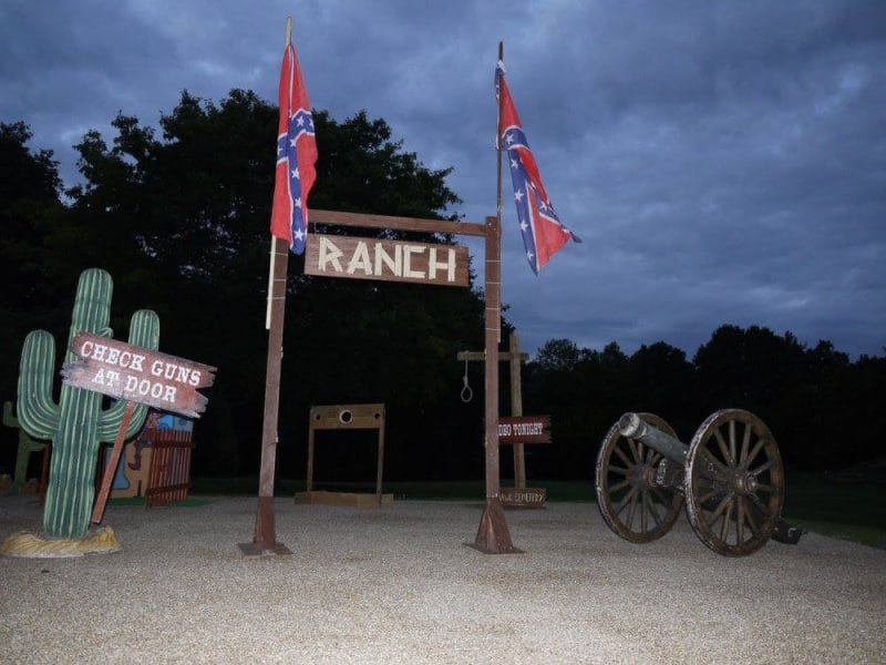 Western Themed Ranch Entrance